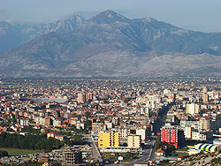 v�hled na Shkod�r z Rozafy